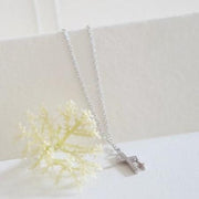 Faith Cross Necklace Silver